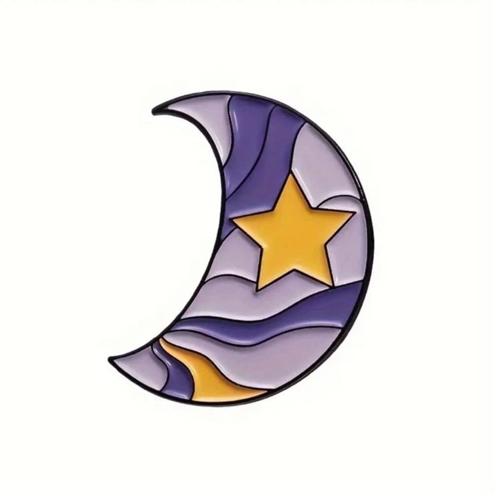 Women’s Jewelry Cute Fun Taylor Swift Enchanted Purple Crescent Moon Enamel Pin
